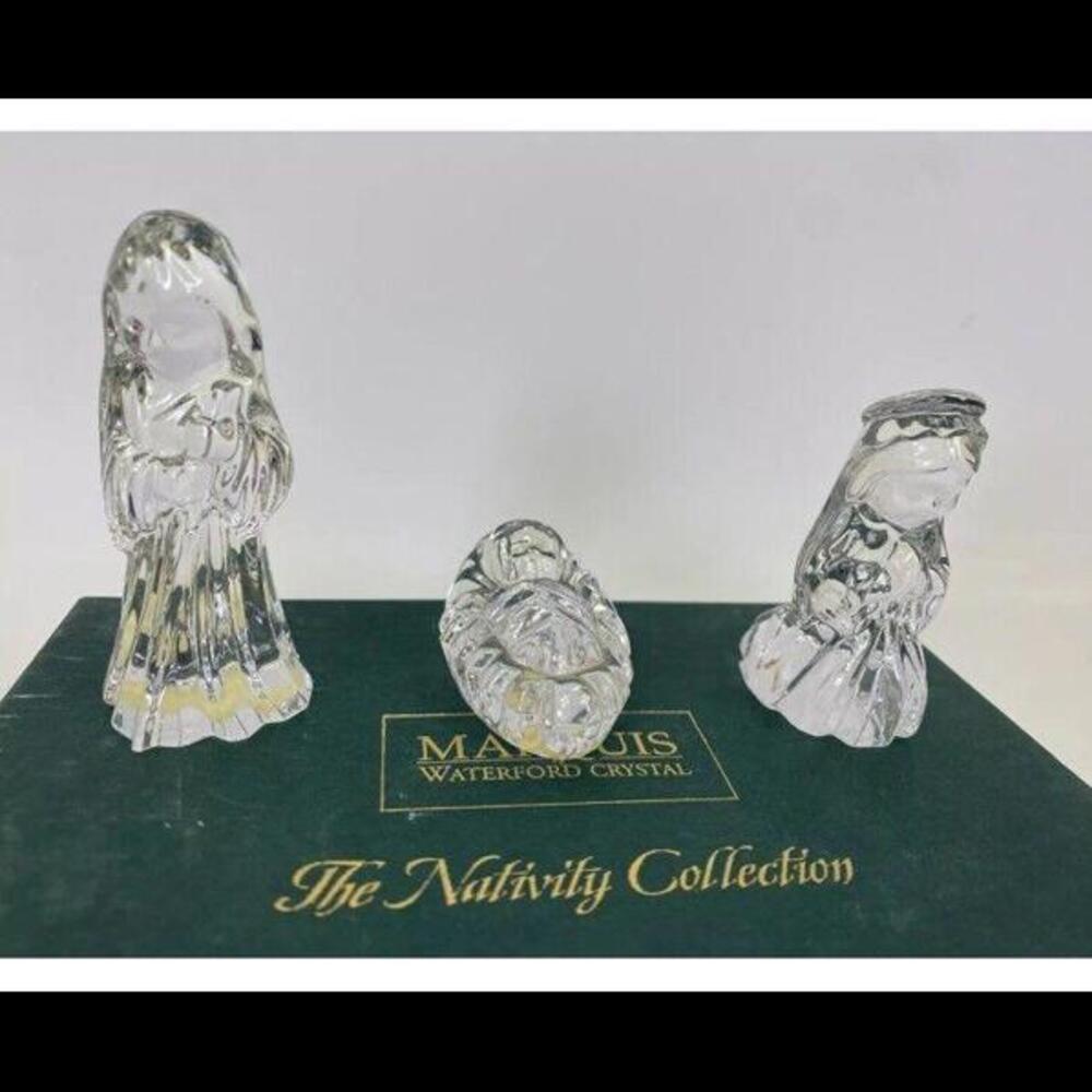 🔮✡️Marquis Waterford Crystal The Nativity Collection Holy Family